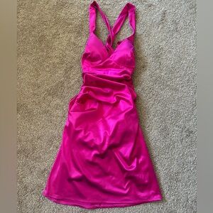 Fuchsia pink dress